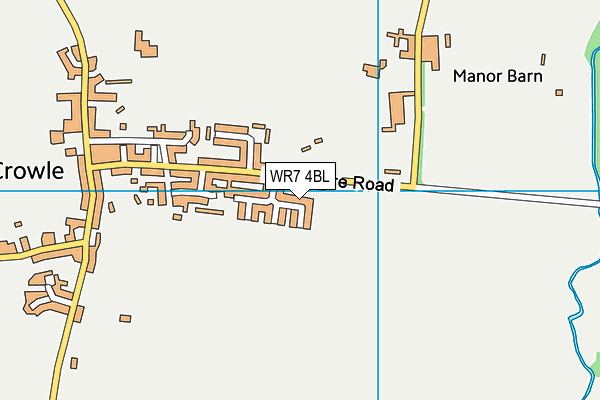 WR7 4BL map - OS VectorMap District (Ordnance Survey)