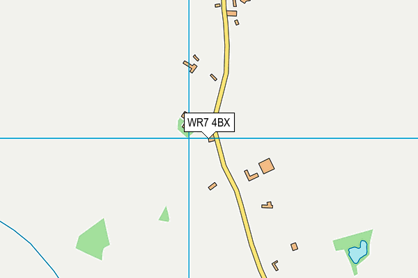 WR7 4BX map - OS VectorMap District (Ordnance Survey)