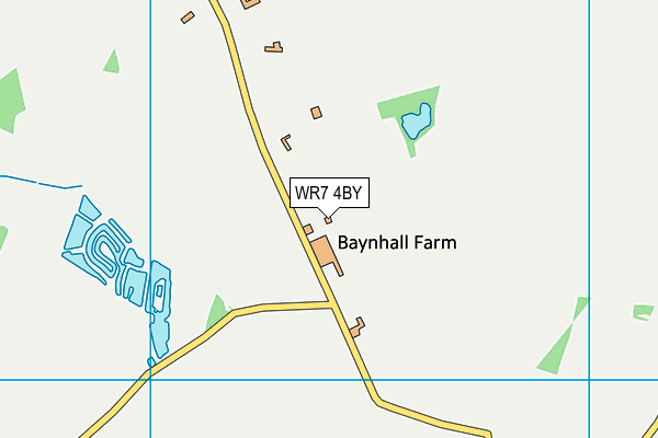 WR7 4BY map - OS VectorMap District (Ordnance Survey)