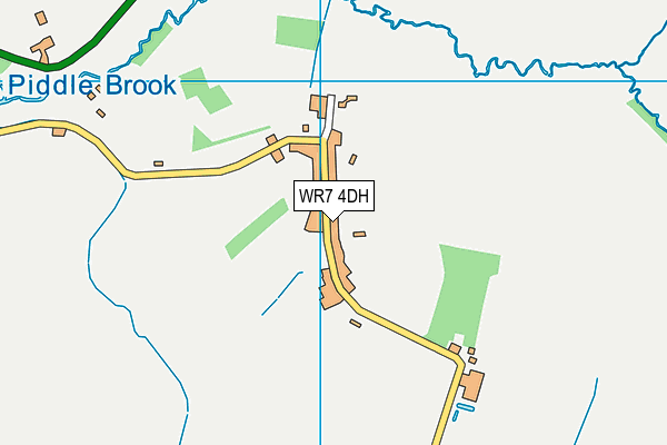 WR7 4DH map - OS VectorMap District (Ordnance Survey)