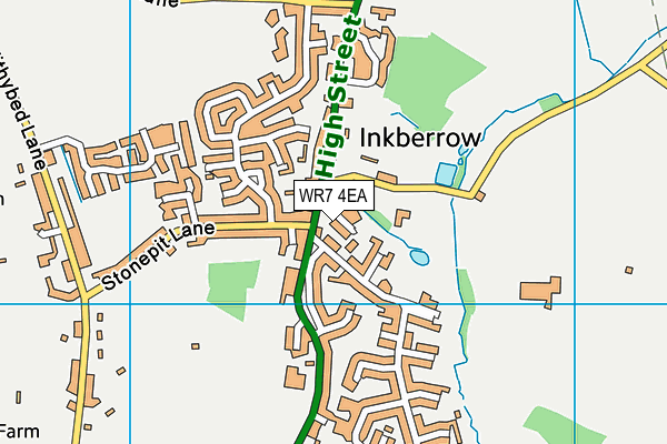 WR7 4EA map - OS VectorMap District (Ordnance Survey)