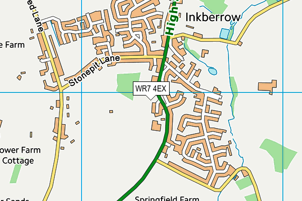 WR7 4EX map - OS VectorMap District (Ordnance Survey)