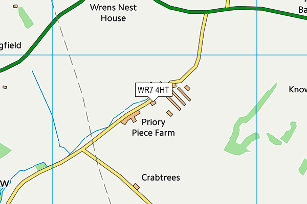 WR7 4HT map - OS VectorMap District (Ordnance Survey)