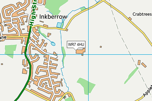 WR7 4HU map - OS VectorMap District (Ordnance Survey)