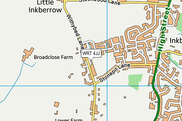 WR7 4JJ map - OS VectorMap District (Ordnance Survey)