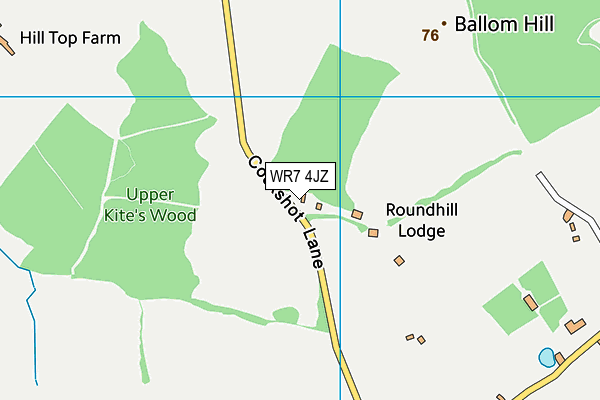 WR7 4JZ map - OS VectorMap District (Ordnance Survey)