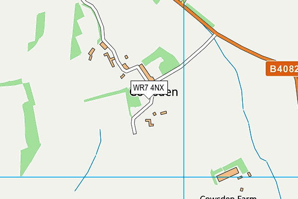 WR7 4NX map - OS VectorMap District (Ordnance Survey)