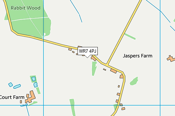 WR7 4PJ map - OS VectorMap District (Ordnance Survey)