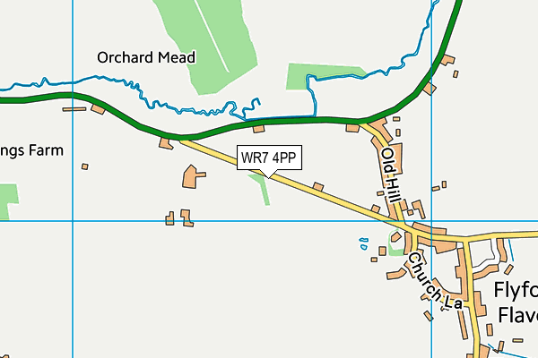 WR7 4PP map - OS VectorMap District (Ordnance Survey)
