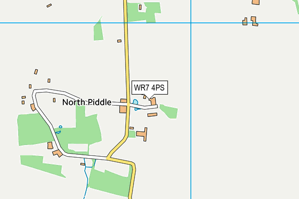 WR7 4PS map - OS VectorMap District (Ordnance Survey)