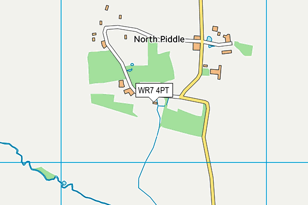 WR7 4PT map - OS VectorMap District (Ordnance Survey)
