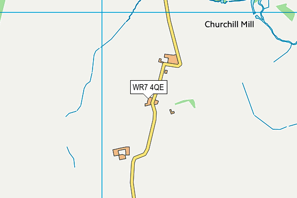 WR7 4QE map - OS VectorMap District (Ordnance Survey)