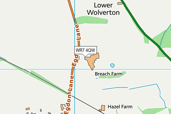 WR7 4QW map - OS VectorMap District (Ordnance Survey)