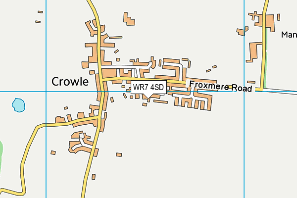 WR7 4SD map - OS VectorMap District (Ordnance Survey)