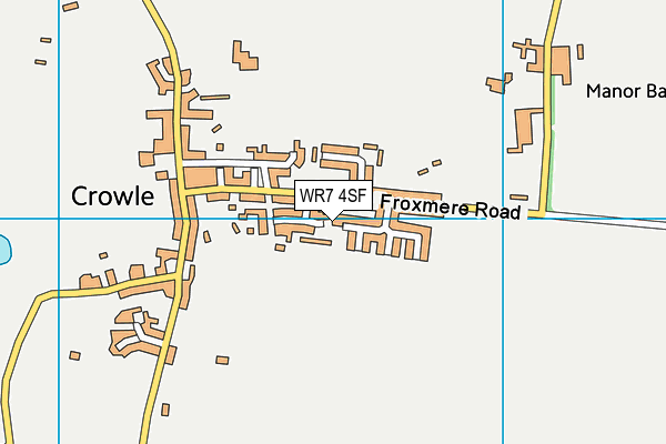 WR7 4SF map - OS VectorMap District (Ordnance Survey)