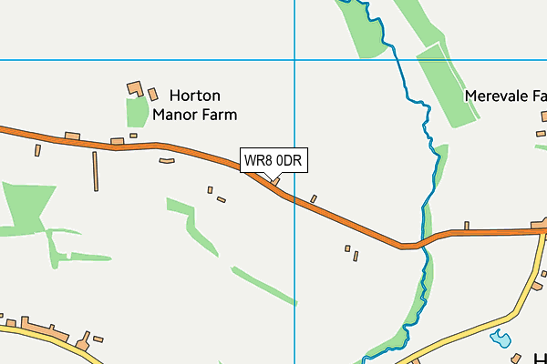 WR8 0DR map - OS VectorMap District (Ordnance Survey)