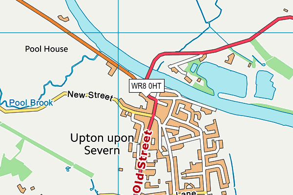 WR8 0HT map - OS VectorMap District (Ordnance Survey)