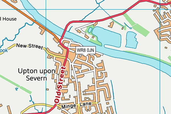 WR8 0JN map - OS VectorMap District (Ordnance Survey)
