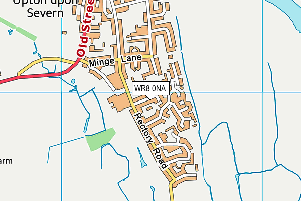 WR8 0NA map - OS VectorMap District (Ordnance Survey)