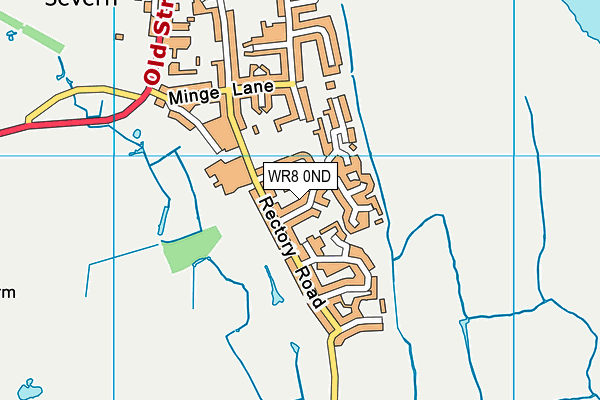 WR8 0ND map - OS VectorMap District (Ordnance Survey)