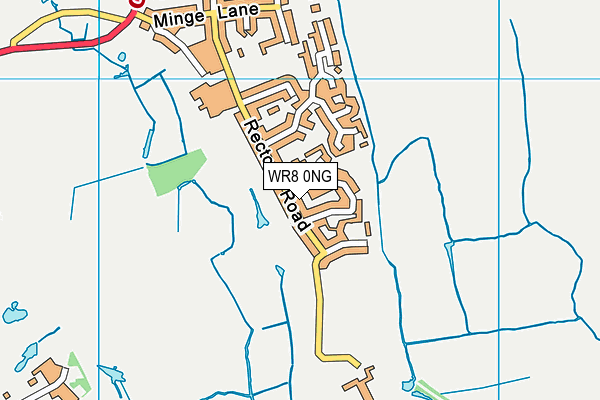WR8 0NG map - OS VectorMap District (Ordnance Survey)