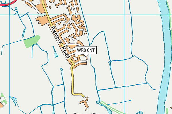 WR8 0NT map - OS VectorMap District (Ordnance Survey)