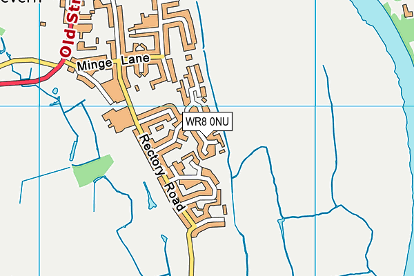 WR8 0NU map - OS VectorMap District (Ordnance Survey)
