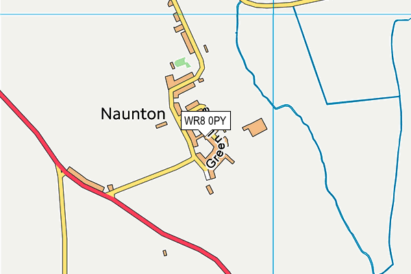 WR8 0PY map - OS VectorMap District (Ordnance Survey)
