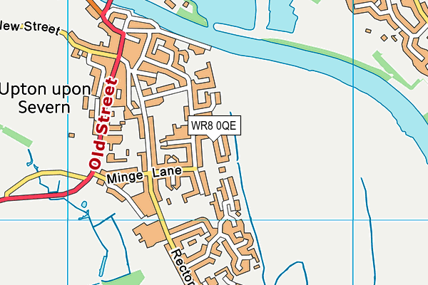 WR8 0QE map - OS VectorMap District (Ordnance Survey)