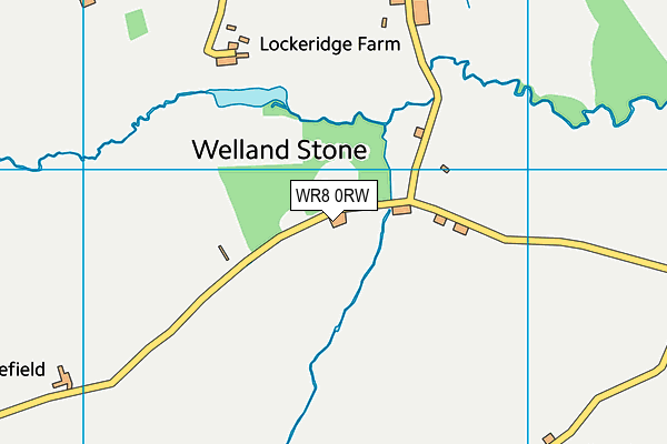 WR8 0RW map - OS VectorMap District (Ordnance Survey)