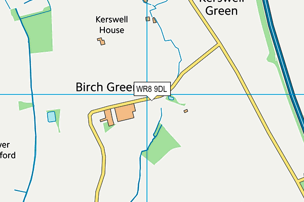 WR8 9DL map - OS VectorMap District (Ordnance Survey)