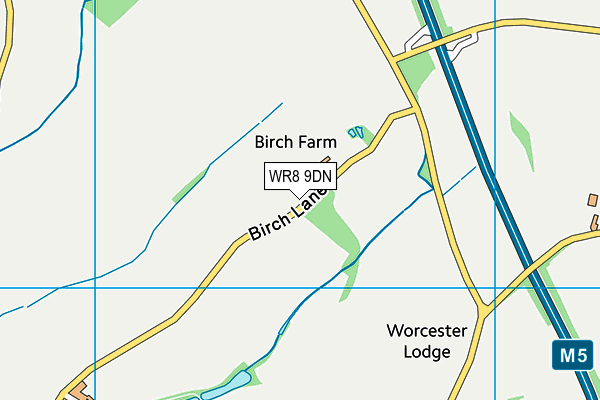 WR8 9DN map - OS VectorMap District (Ordnance Survey)