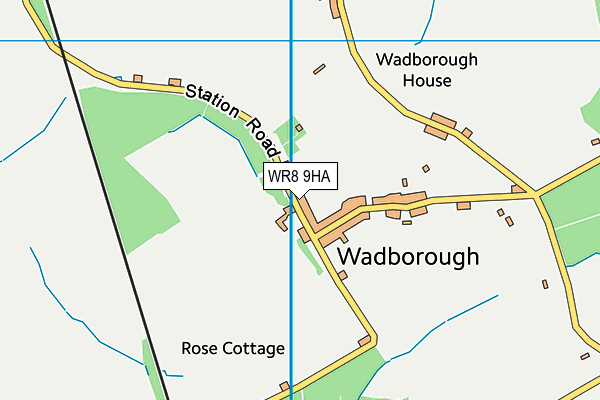 WR8 9HA map - OS VectorMap District (Ordnance Survey)