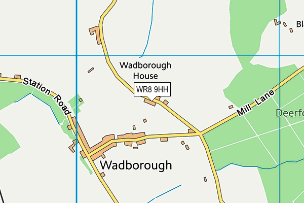 WR8 9HH map - OS VectorMap District (Ordnance Survey)