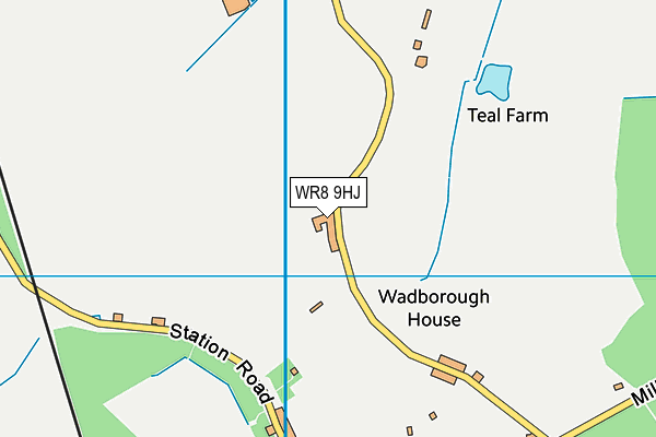 WR8 9HJ map - OS VectorMap District (Ordnance Survey)