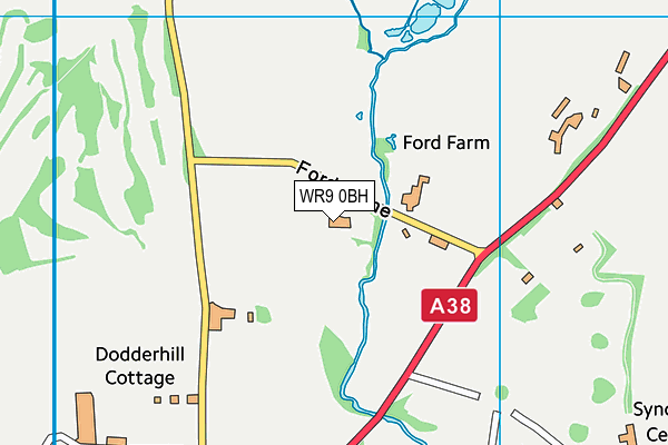 Droitwich Golf Club Ltd map (WR9 0BH) - OS VectorMap District (Ordnance Survey)