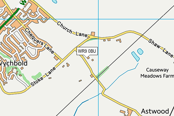 WR9 0BU map - OS VectorMap District (Ordnance Survey)