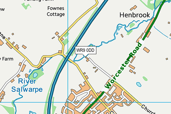 WR9 0DD map - OS VectorMap District (Ordnance Survey)