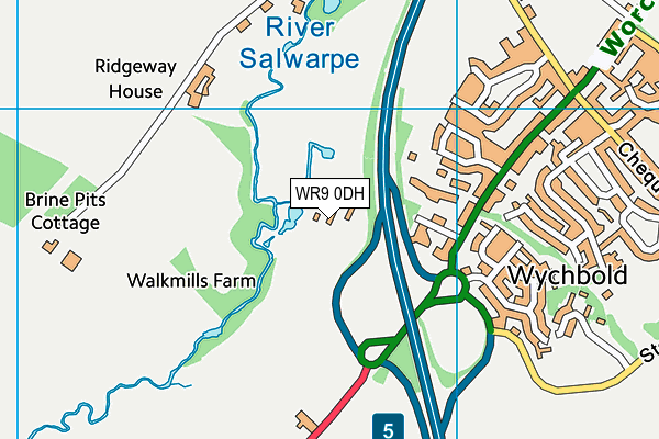 WR9 0DH map - OS VectorMap District (Ordnance Survey)