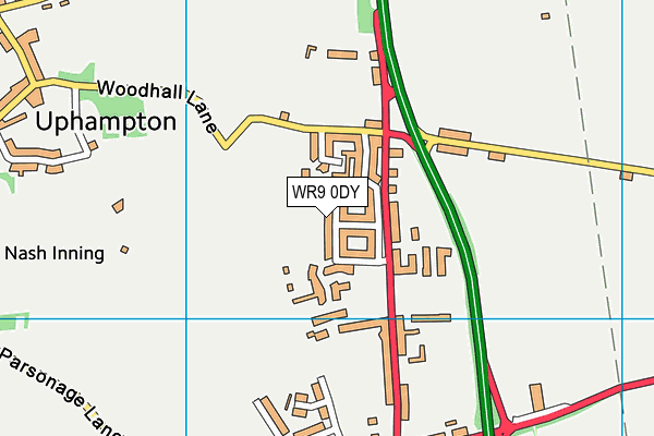 WR9 0DY map - OS VectorMap District (Ordnance Survey)