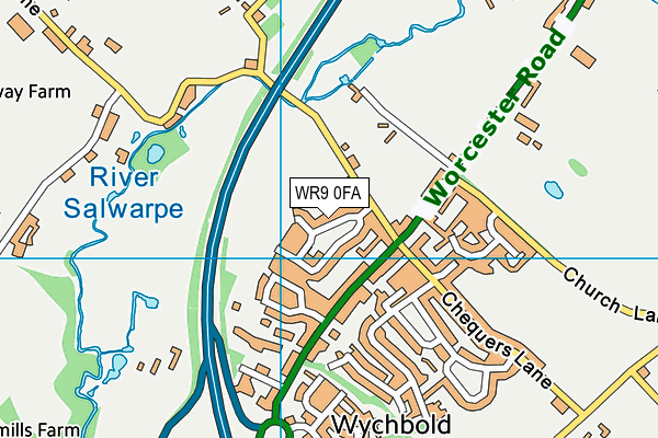 WR9 0FA map - OS VectorMap District (Ordnance Survey)