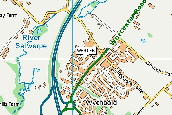 WR9 0FB map - OS VectorMap District (Ordnance Survey)