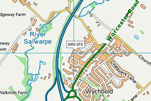 WR9 0FE map - OS VectorMap District (Ordnance Survey)