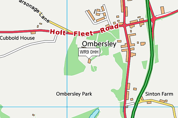 WR9 0HH map - OS VectorMap District (Ordnance Survey)