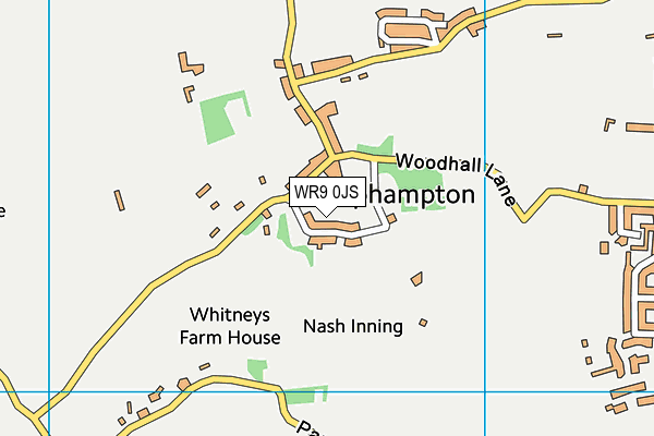 WR9 0JS map - OS VectorMap District (Ordnance Survey)