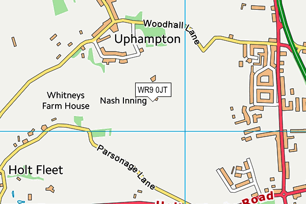 WR9 0JT map - OS VectorMap District (Ordnance Survey)