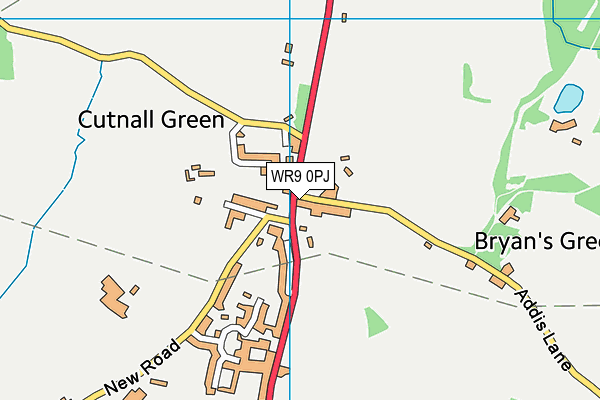 WR9 0PJ map - OS VectorMap District (Ordnance Survey)