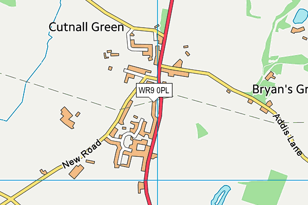 WR9 0PL map - OS VectorMap District (Ordnance Survey)