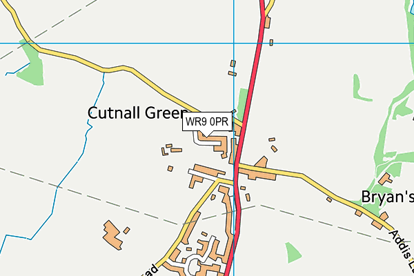 WR9 0PR map - OS VectorMap District (Ordnance Survey)