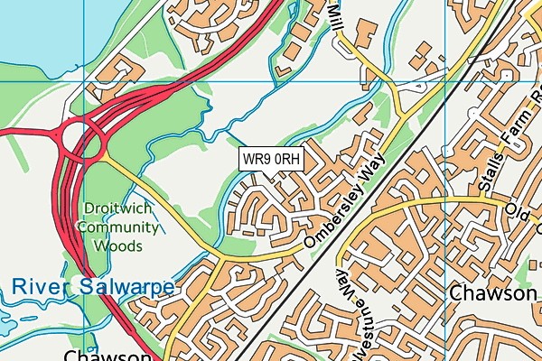 WR9 0RH map - OS VectorMap District (Ordnance Survey)